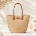 Woven Straw Tote - Women