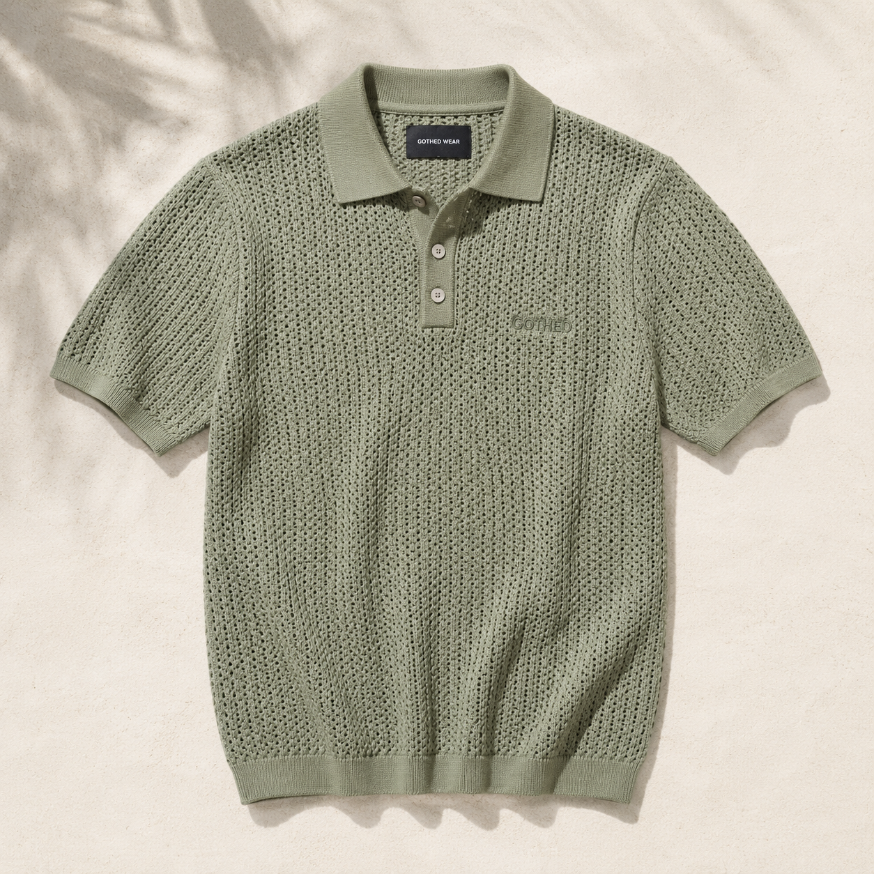Open-Knit Polo - Men