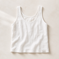 Linen Scoop Tank - Women
